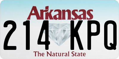 AR license plate 214KPQ