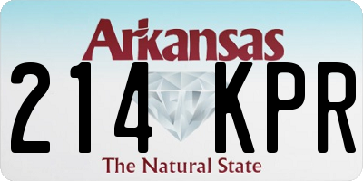 AR license plate 214KPR