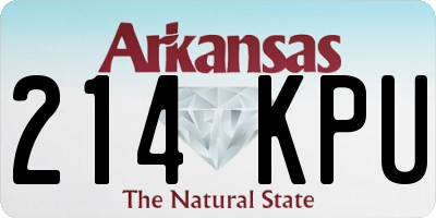 AR license plate 214KPU