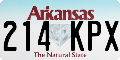 AR license plate 214KPX