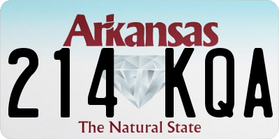 AR license plate 214KQA