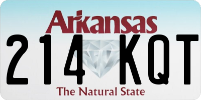 AR license plate 214KQT