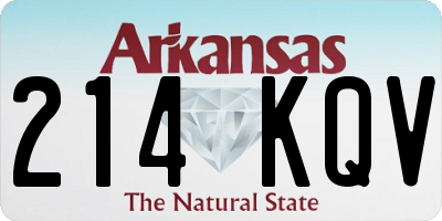 AR license plate 214KQV