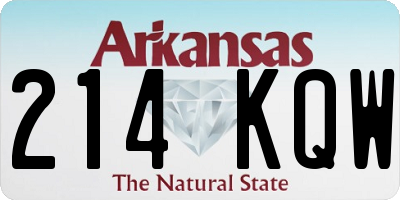 AR license plate 214KQW