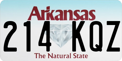 AR license plate 214KQZ