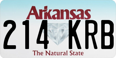 AR license plate 214KRB