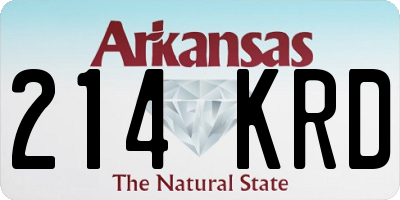 AR license plate 214KRD