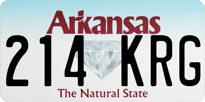 AR license plate 214KRG
