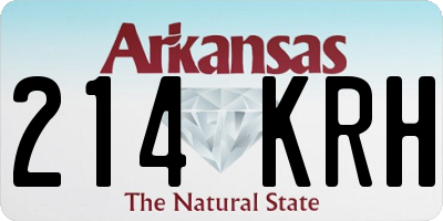 AR license plate 214KRH