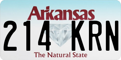 AR license plate 214KRN