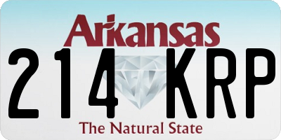 AR license plate 214KRP