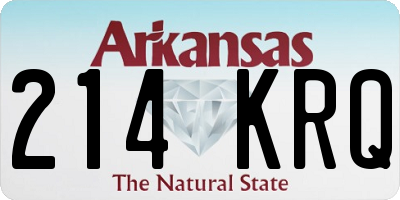 AR license plate 214KRQ