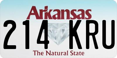 AR license plate 214KRU
