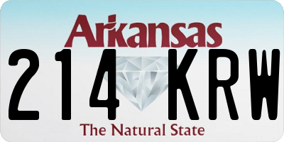 AR license plate 214KRW
