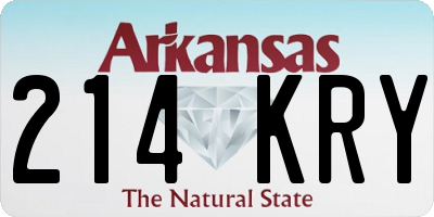 AR license plate 214KRY