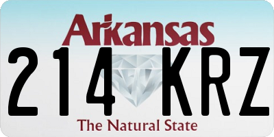 AR license plate 214KRZ