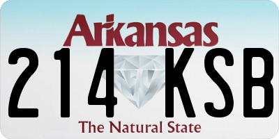 AR license plate 214KSB