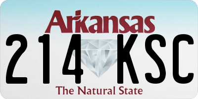 AR license plate 214KSC