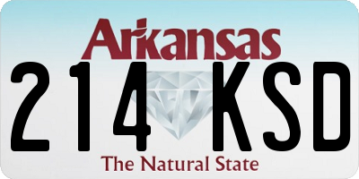 AR license plate 214KSD