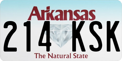 AR license plate 214KSK