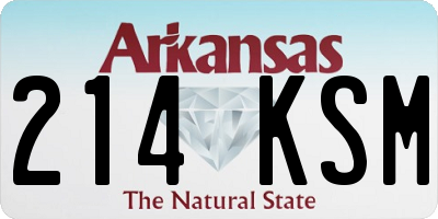 AR license plate 214KSM