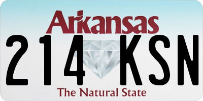 AR license plate 214KSN