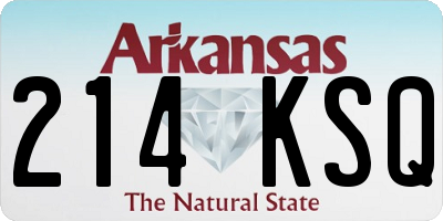 AR license plate 214KSQ