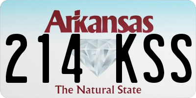 AR license plate 214KSS
