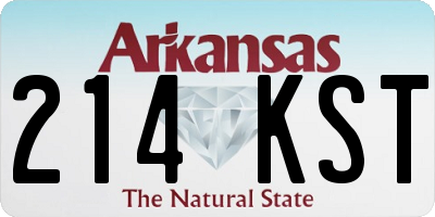 AR license plate 214KST