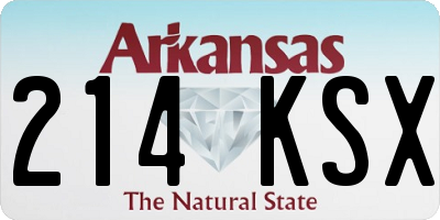 AR license plate 214KSX