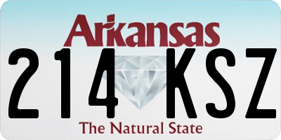 AR license plate 214KSZ