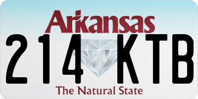 AR license plate 214KTB