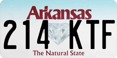 AR license plate 214KTF