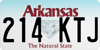 AR license plate 214KTJ