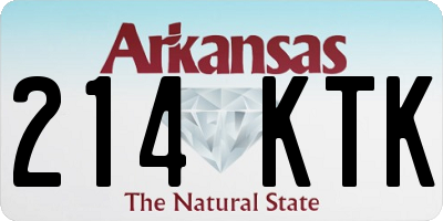 AR license plate 214KTK