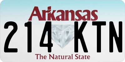 AR license plate 214KTN