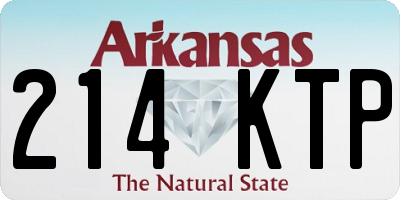AR license plate 214KTP