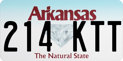 AR license plate 214KTT