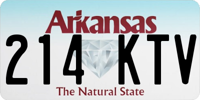 AR license plate 214KTV