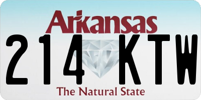 AR license plate 214KTW