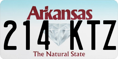 AR license plate 214KTZ