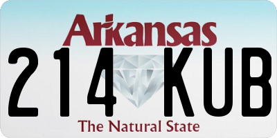 AR license plate 214KUB
