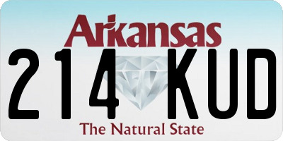 AR license plate 214KUD