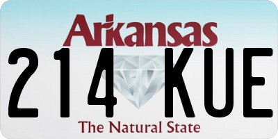AR license plate 214KUE