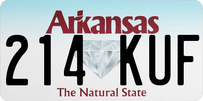 AR license plate 214KUF