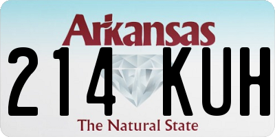 AR license plate 214KUH