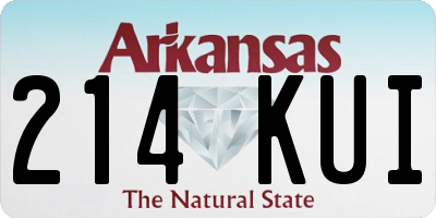 AR license plate 214KUI