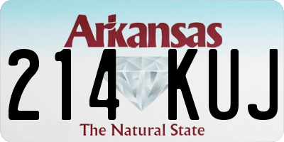 AR license plate 214KUJ