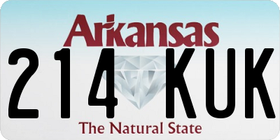 AR license plate 214KUK
