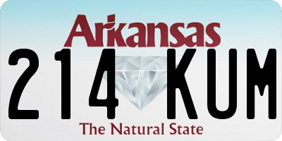 AR license plate 214KUM